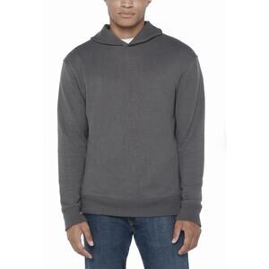 GAP Men's Textured Hoodie, Gray, Size LARGE